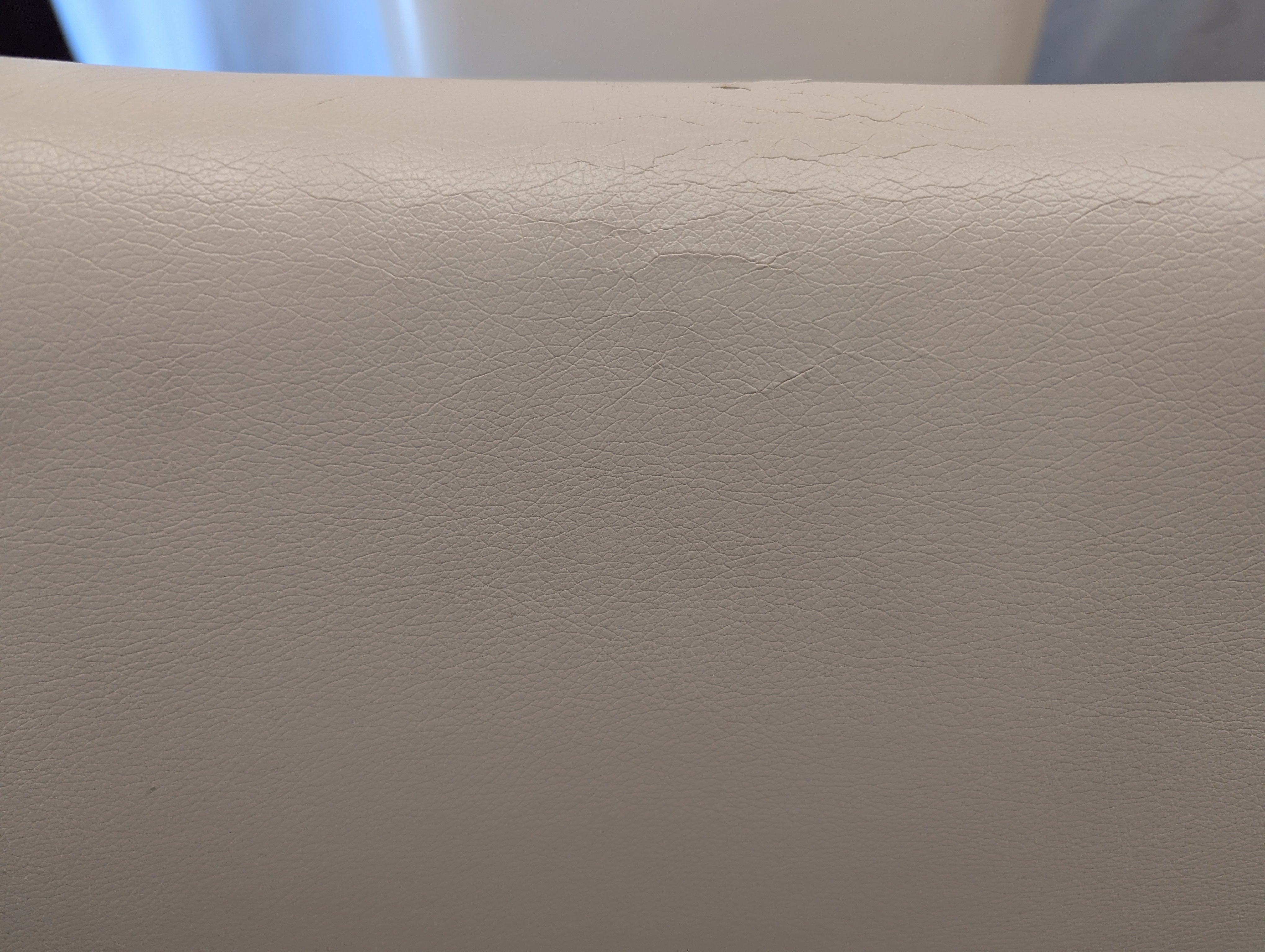 White Faux Leather Dining Chair