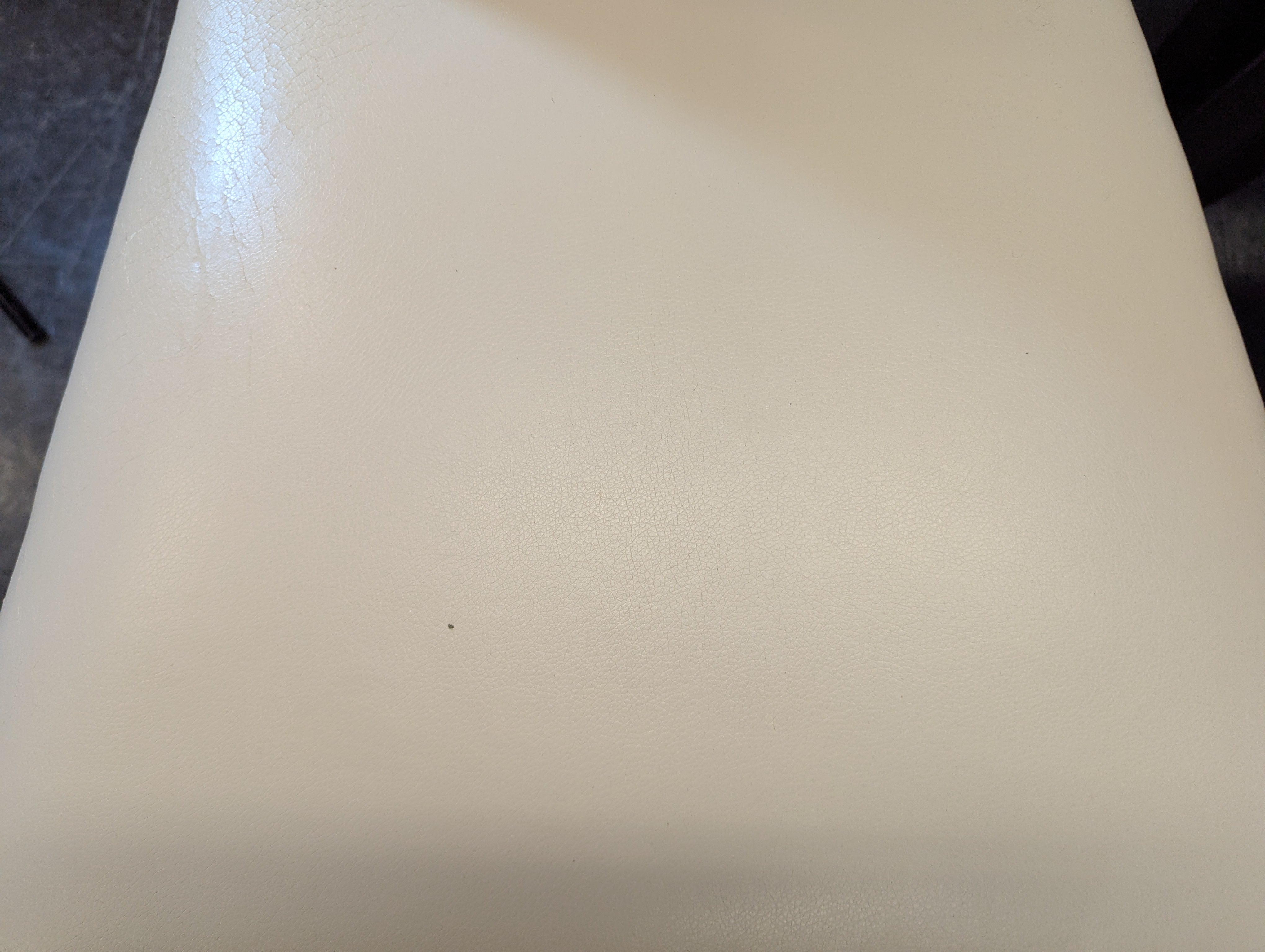 White Faux Leather Dining Chair