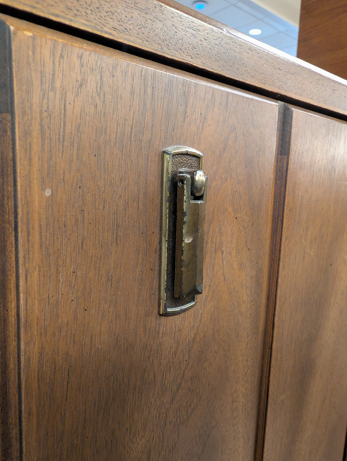Broyhill Premier Mid-Century Walnut Credenza with Brass Pulls