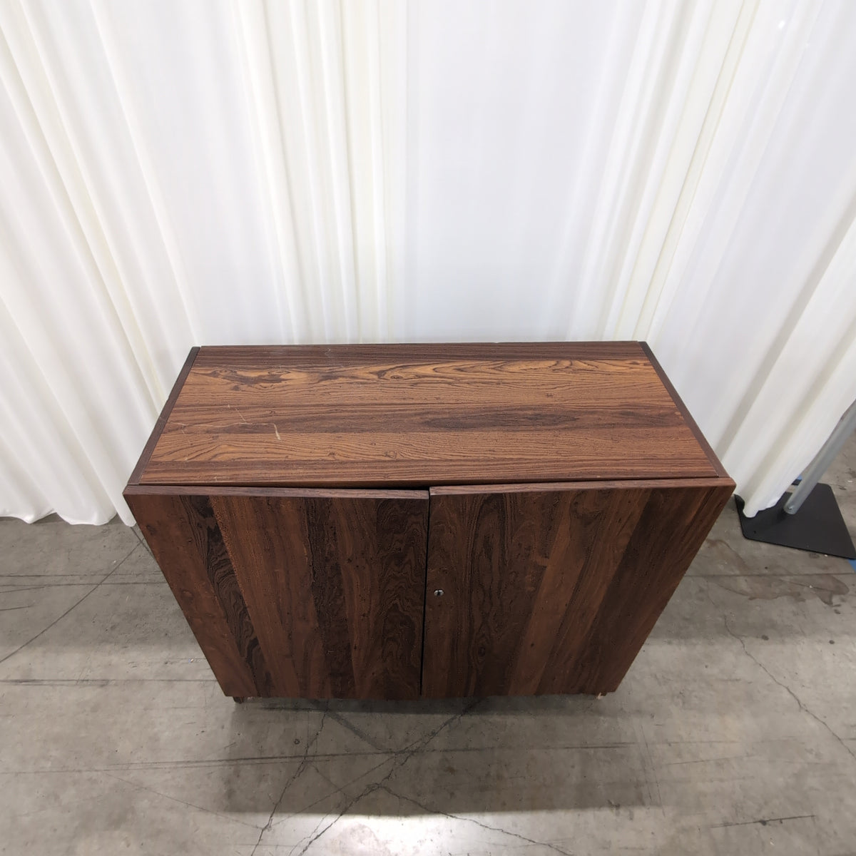 Rich Wood Grain Two-Door Buffet with Key Lock