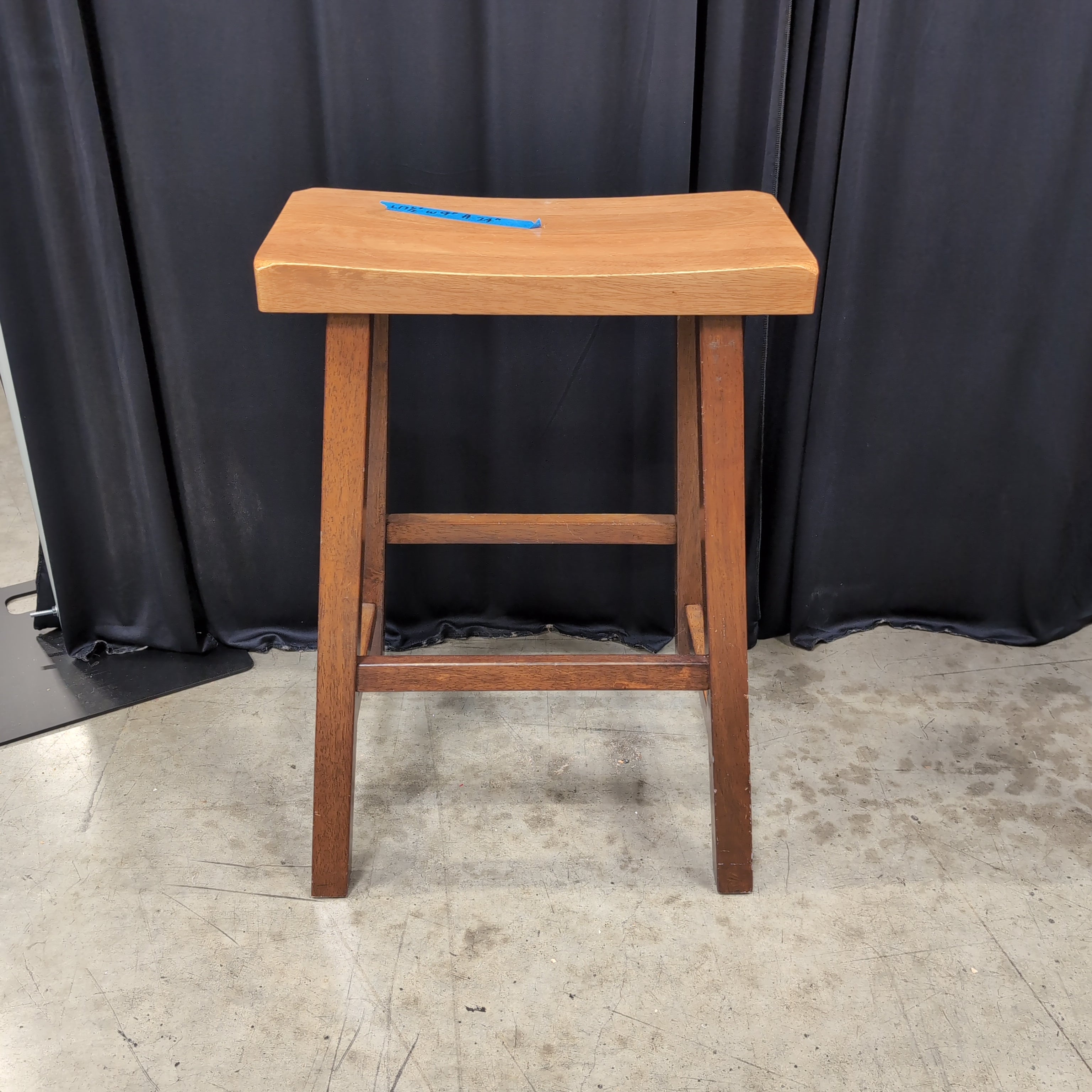 Two-Tone Wood Kitchen Stool