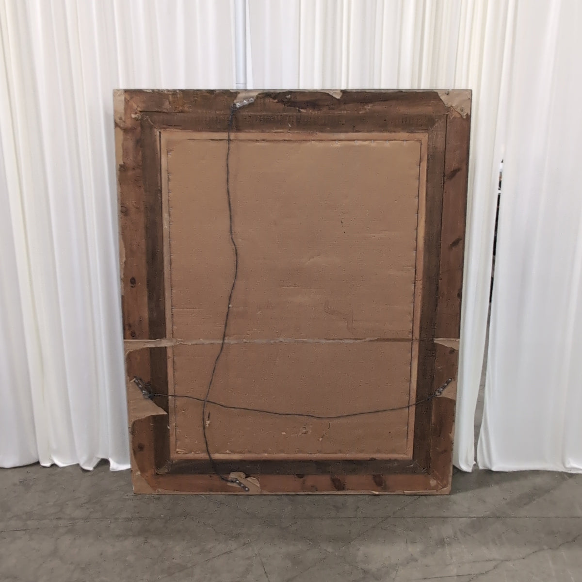 Large Ornate Carved Brown Wall Mirror