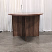 Modern Wood Grain Round Dining Table