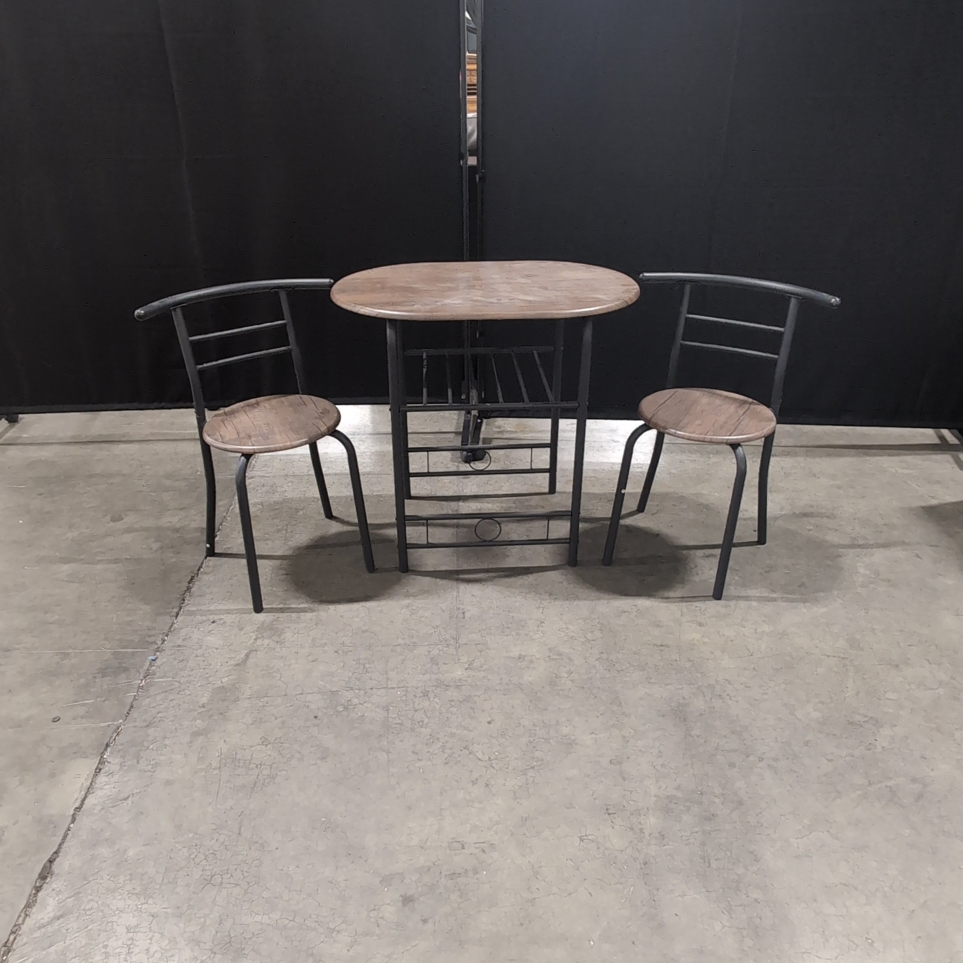 Best Choice Products Compact Wood-Look Dining Table Set