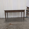 Classic Brown Wood Desk with Two Drawers