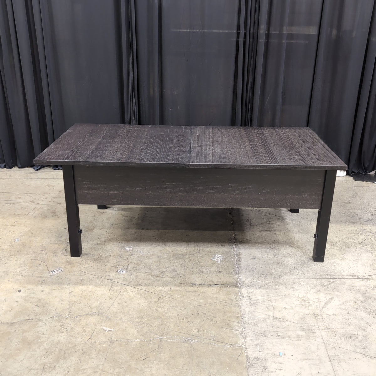 Rectangular Dark Grey Wood Coffee Table