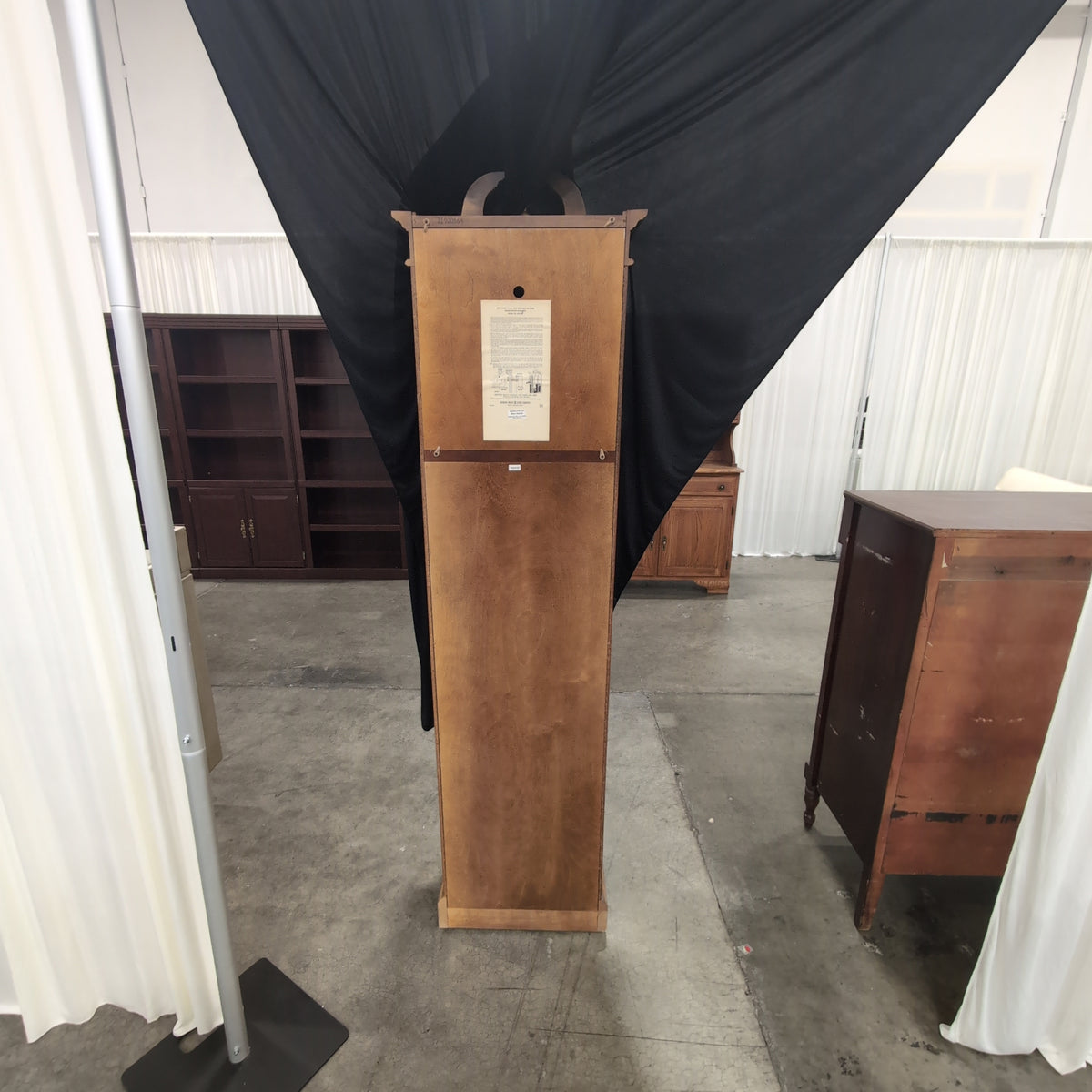 Howard Miller Classic Fluted Column Grandfather Clock in Light Wood