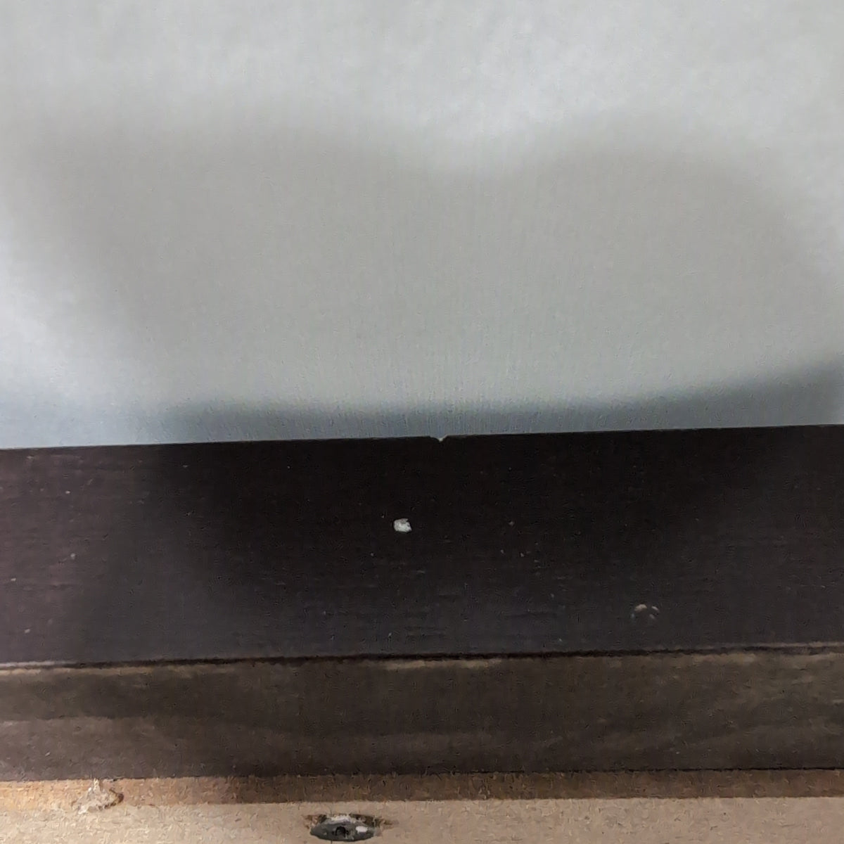 Dark Brown Wood Frame Mirror with a Ledge
