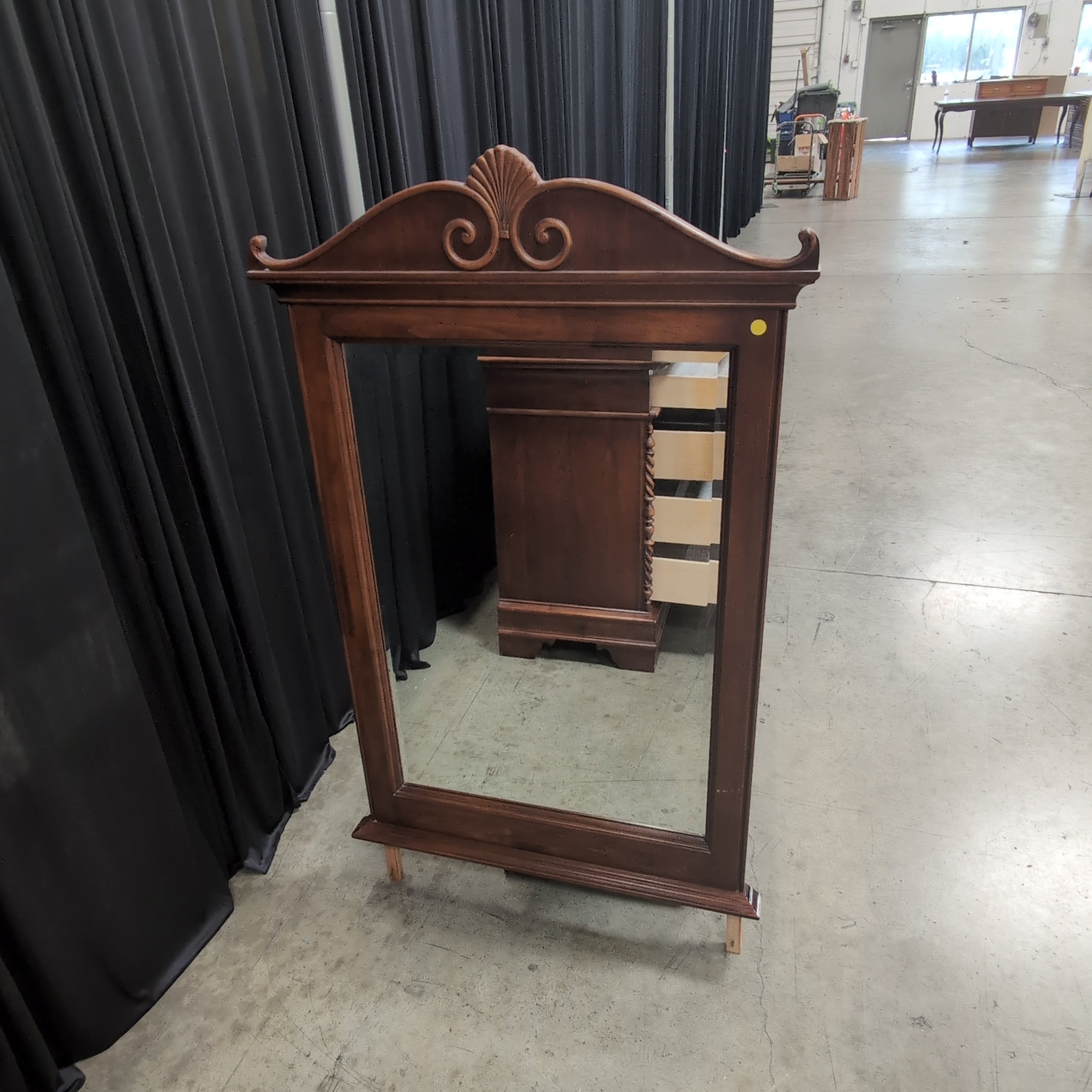 Lexington Dark Wood Traditional Dresser with Ornate Hardware