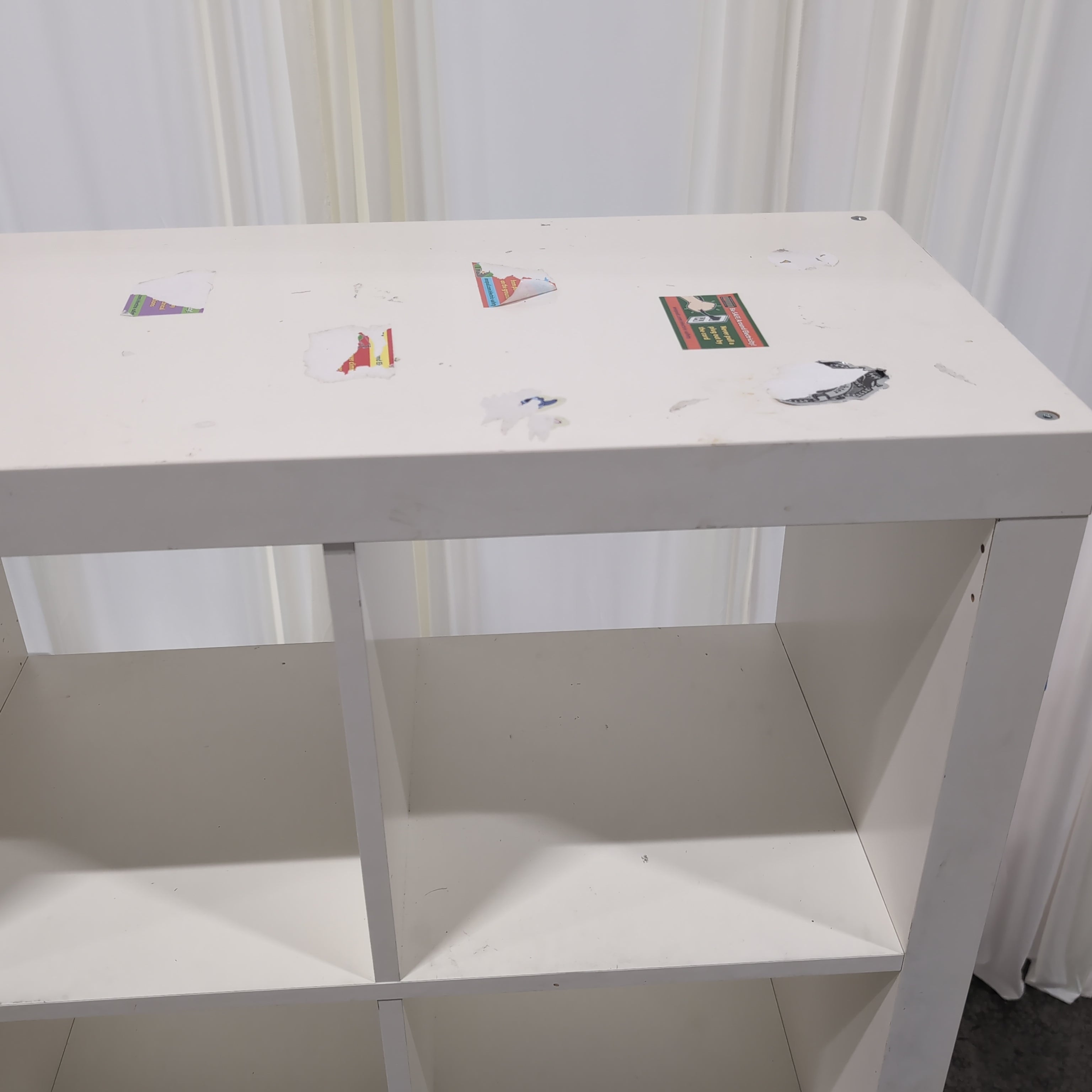 White Eight-Cube Storage Bookcase