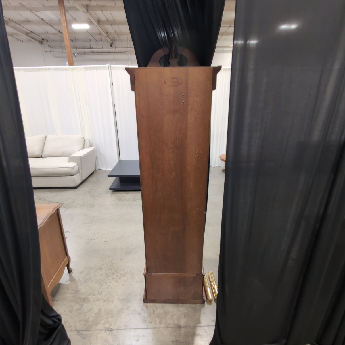 Ridgeway Traditional Ornate Grandfather Clock in Dark Wood
