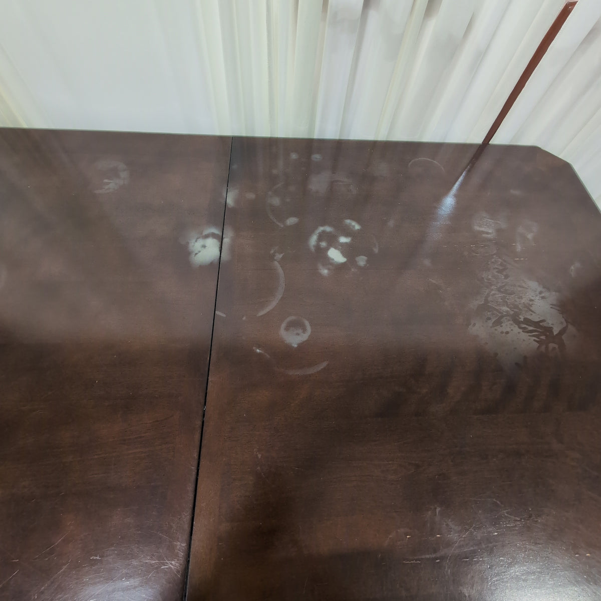 Ashley Furniture Dark Espresso Wood Dining Table with Tapered Legs