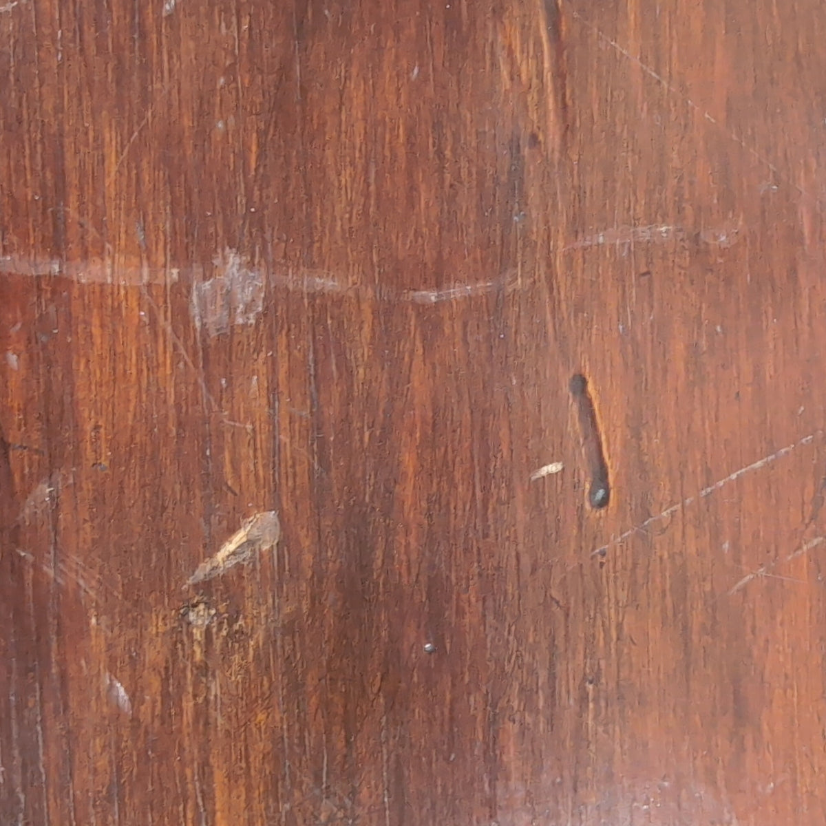 Antique Dark Wood Burl Veneer Dresser with Ornate Hardware