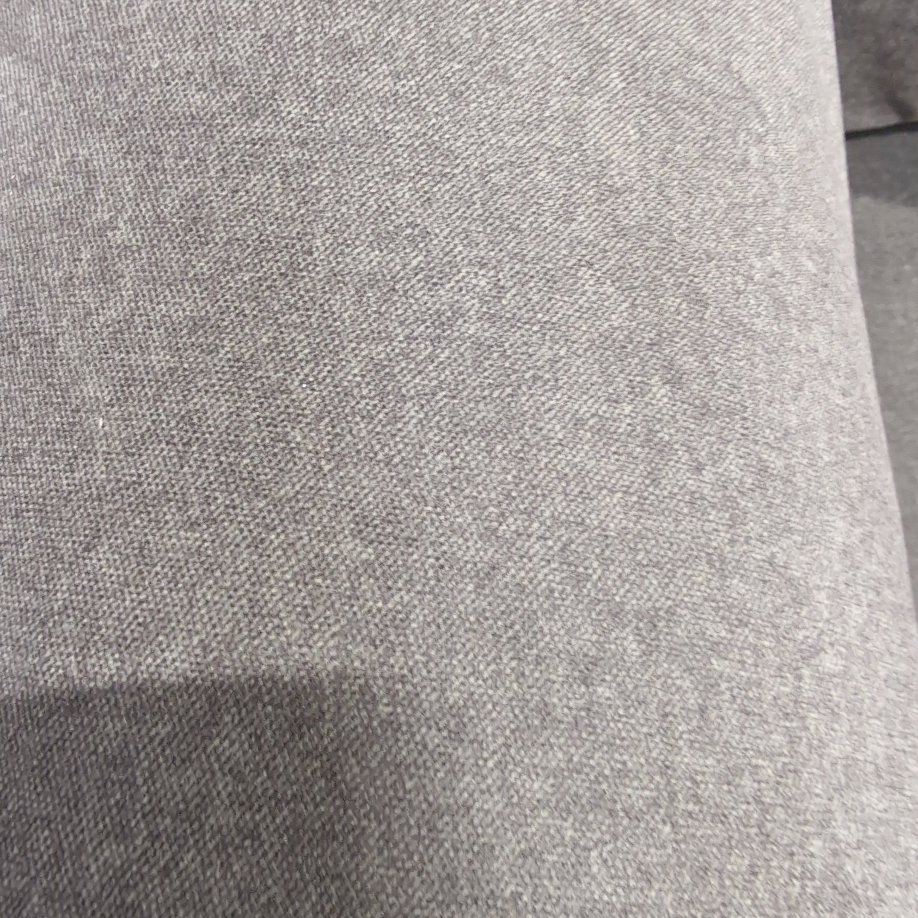 Textured Grey Fabric Loveseat
