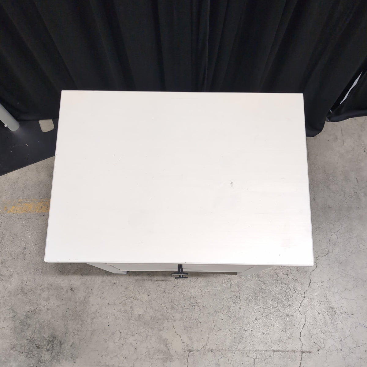 Contemporary White Two-Drawer Nightstand