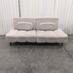 Cream Boucle Tufted Modern Couch