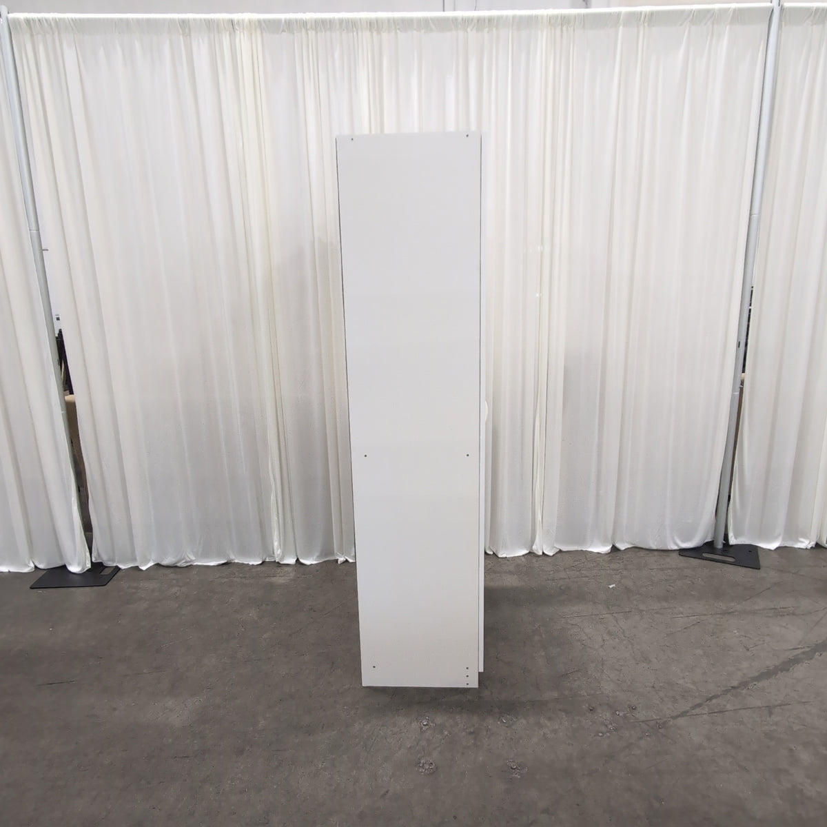 Modern White Two-Door Armoire