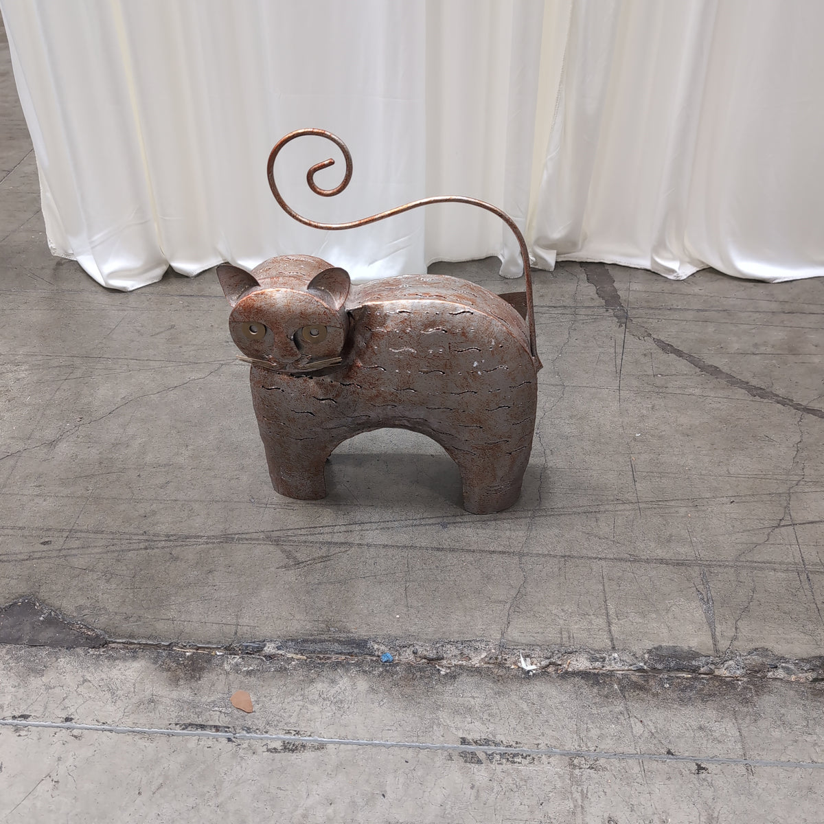 Rustic Metal Animal Statue Candle Holder