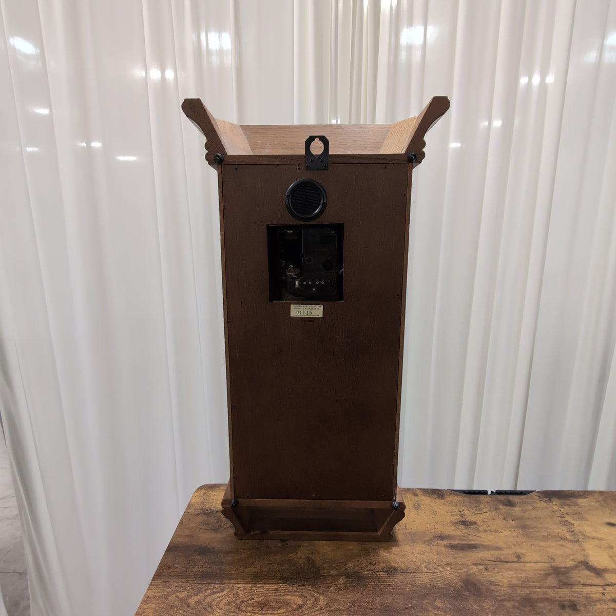 Sunbeam Brown Wood Mantel Clock with Westminster Chime