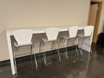 Pub Height Table White