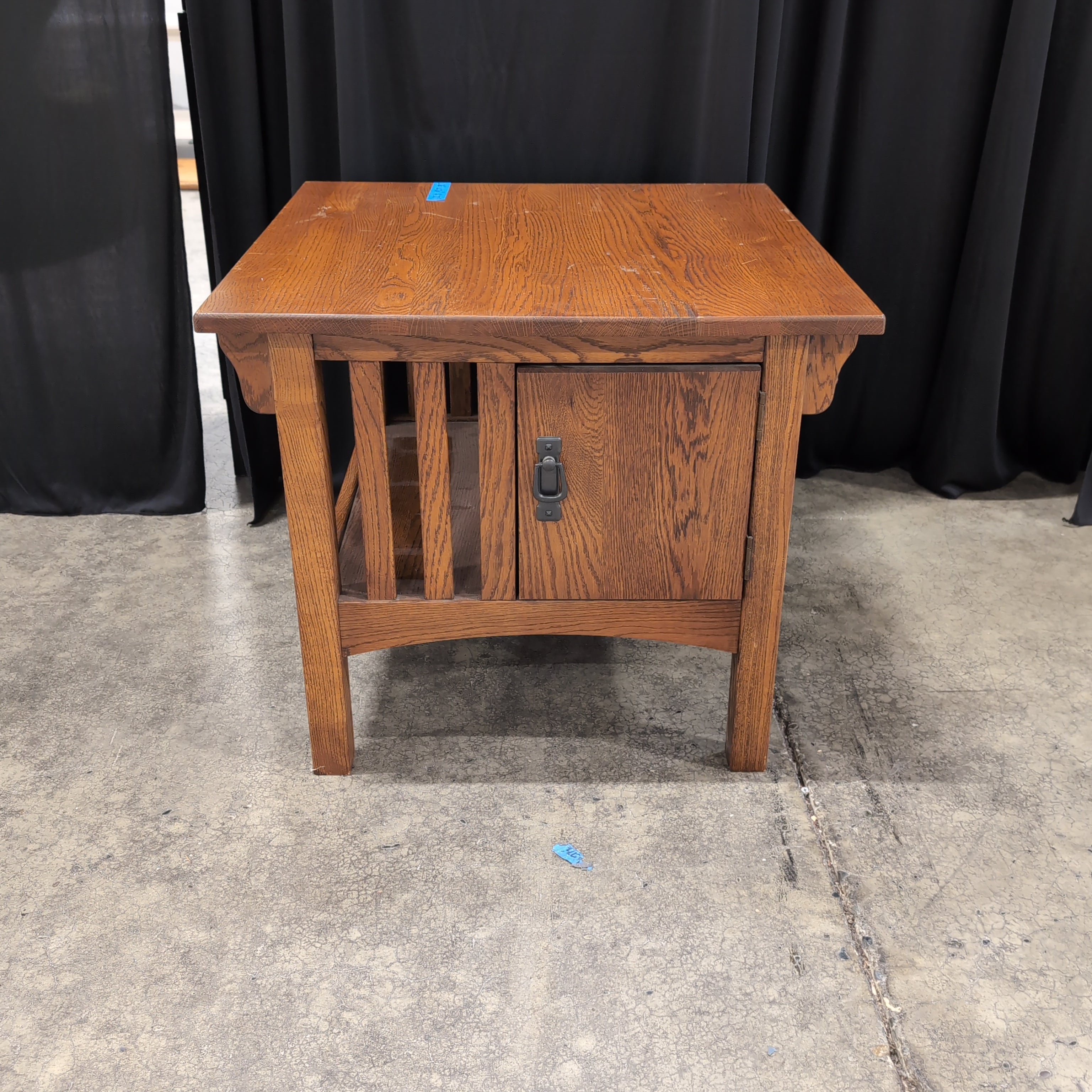 Brown Wood Square End Table