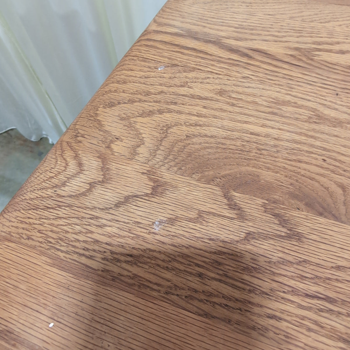 Natural Oak Two-Drawer Nightstand in Wood