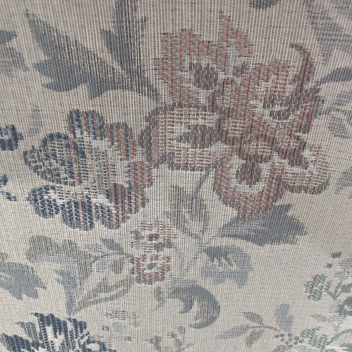 Floral Pattern Skirted Upholstered Couch with Rolled Arms