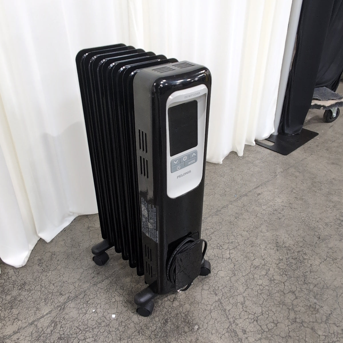 Pelonis Black Oil-Filled Space Heater with Digital Controls