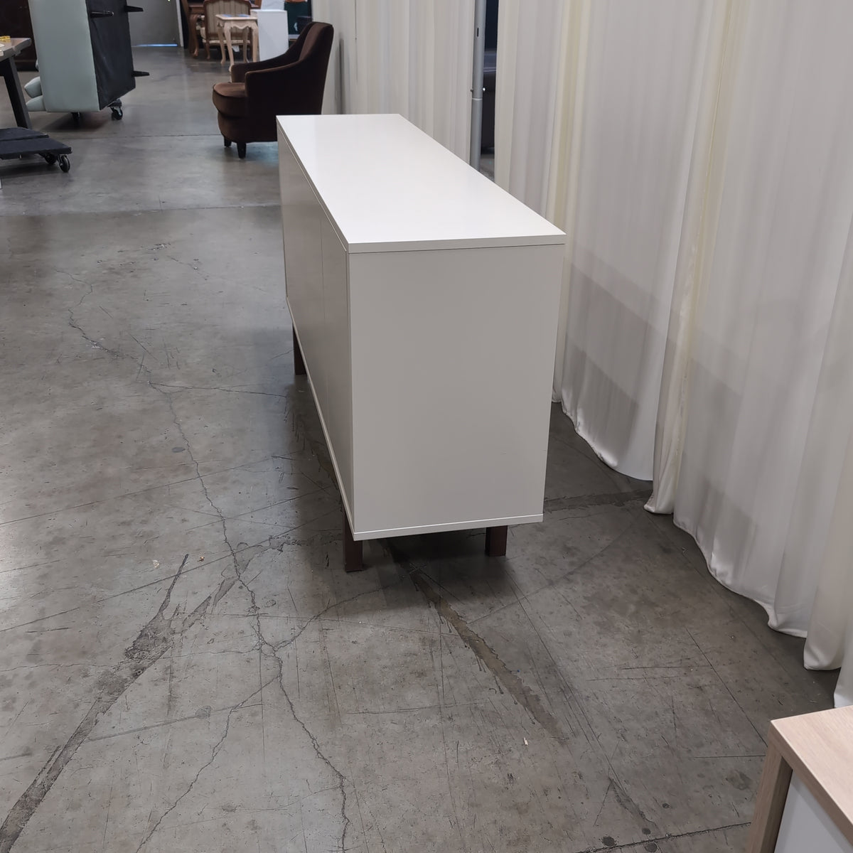 Light Grey Four-Door Storage Buffet