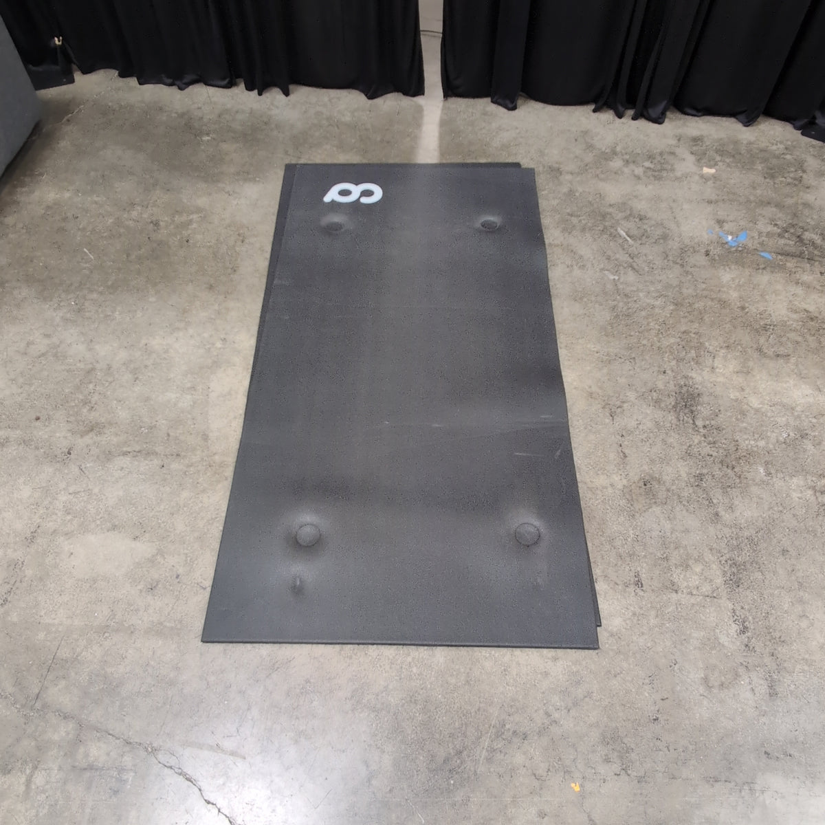 Dark Grey Exercise Mat with co Logo