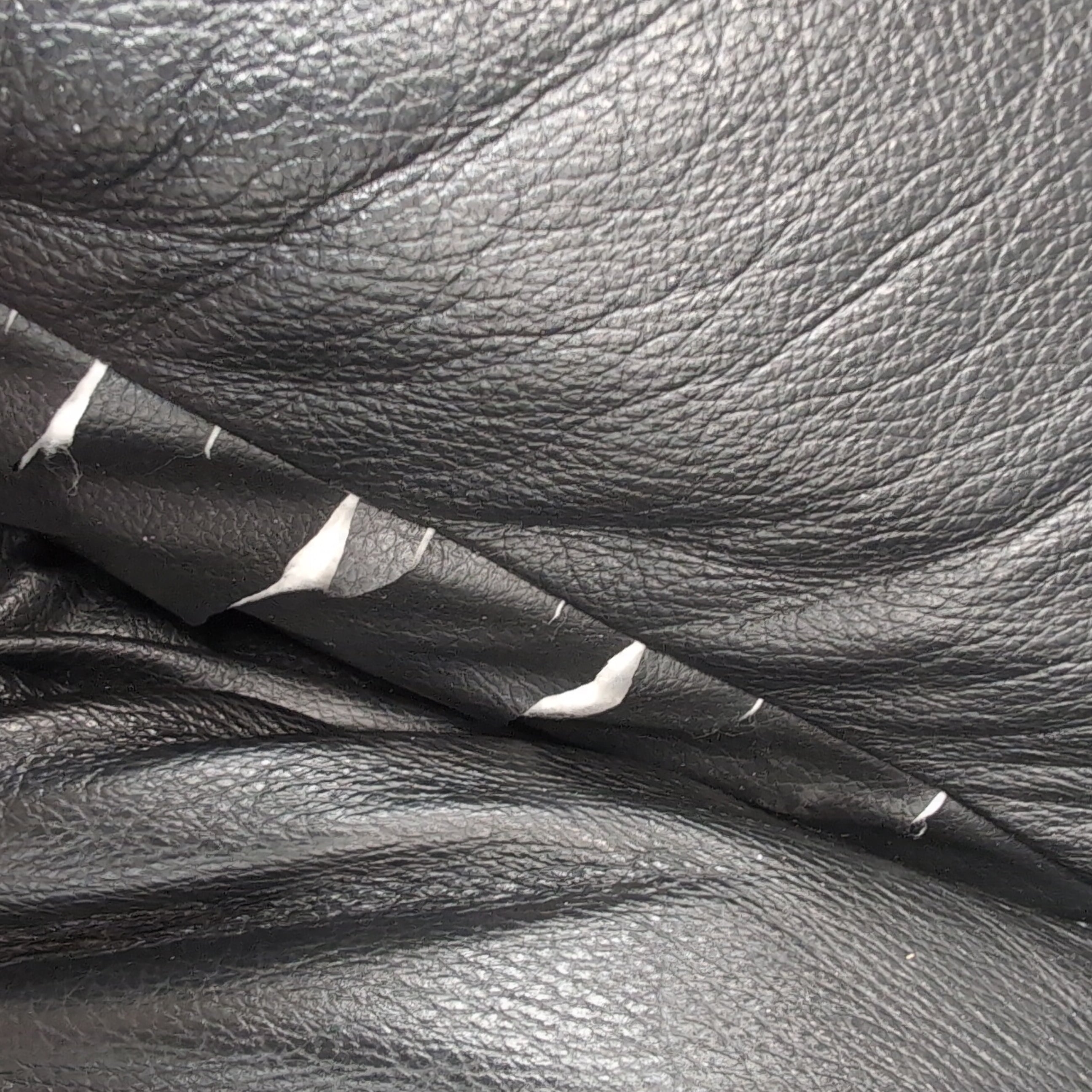 Black Faux Leather Reclining Couch