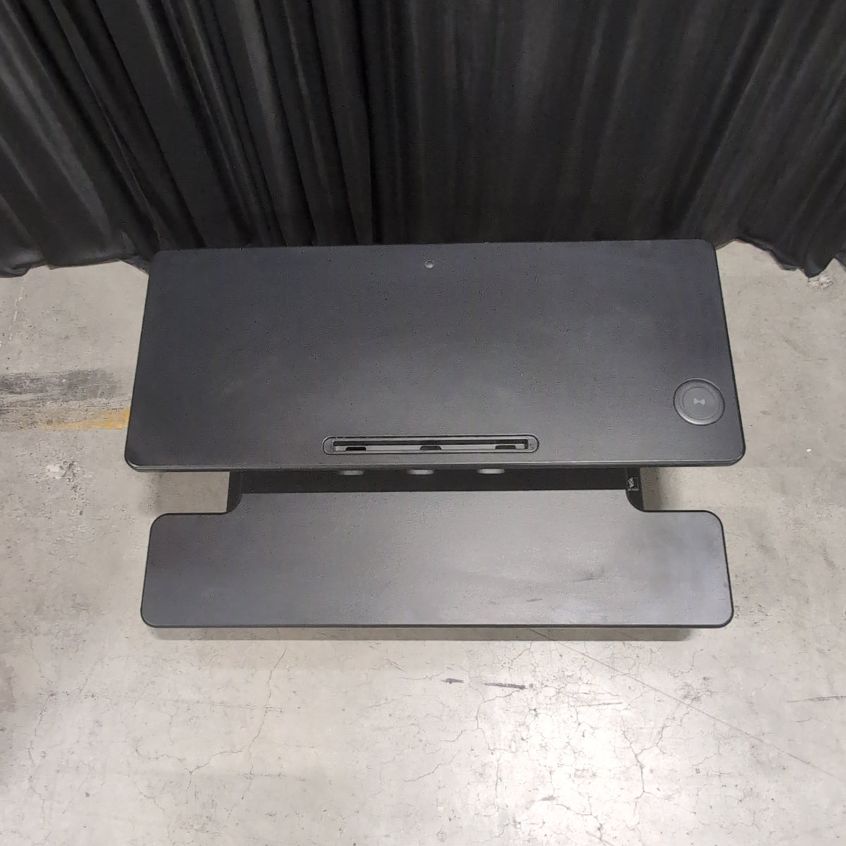 Black Two-Tier Adjustable Standing Desk Converter