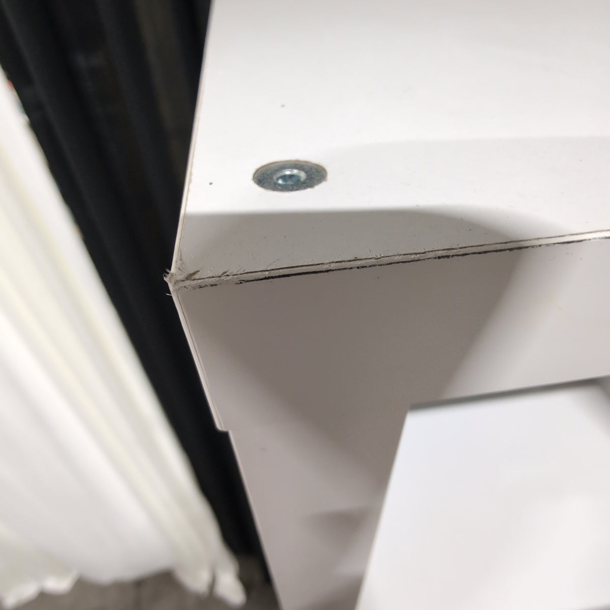 White Five-Shelf Storage Bookcase