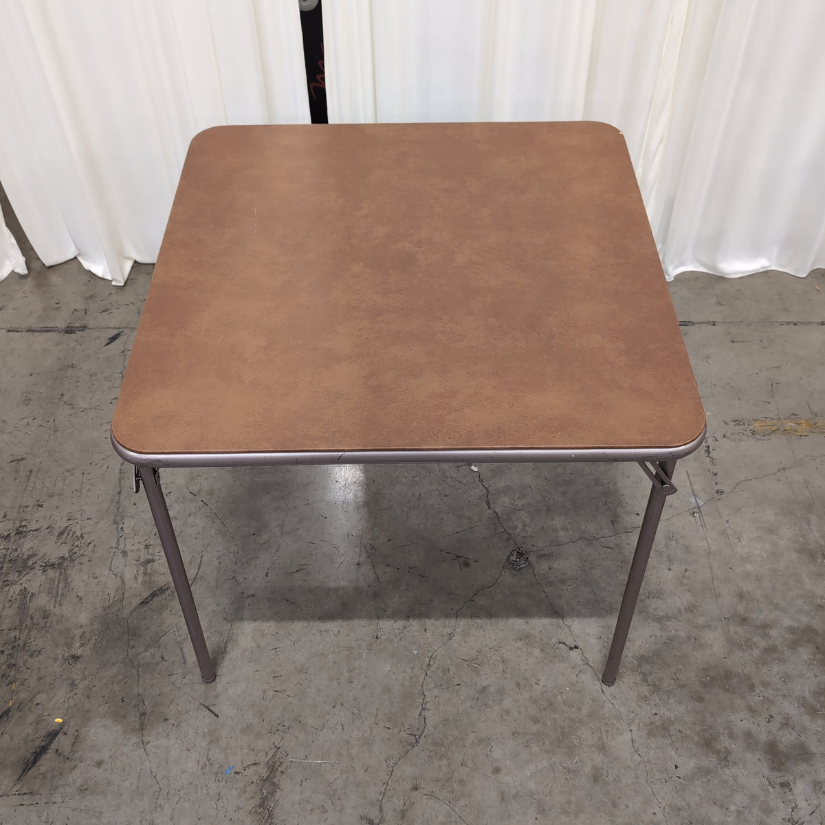 Vintage Square Folding Card Table in Vinyl