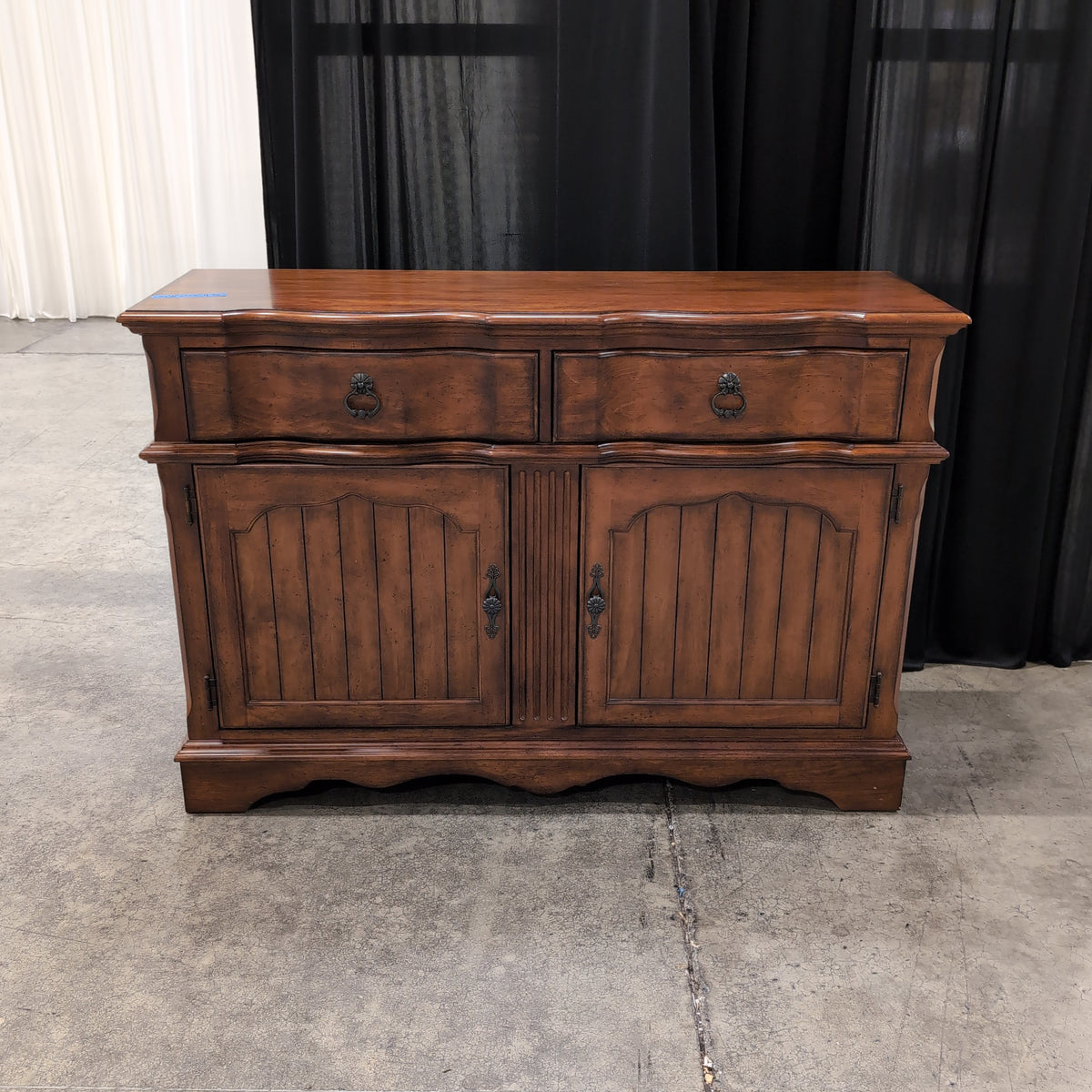 French Provincial Style Wood Buffet in Dark Wood