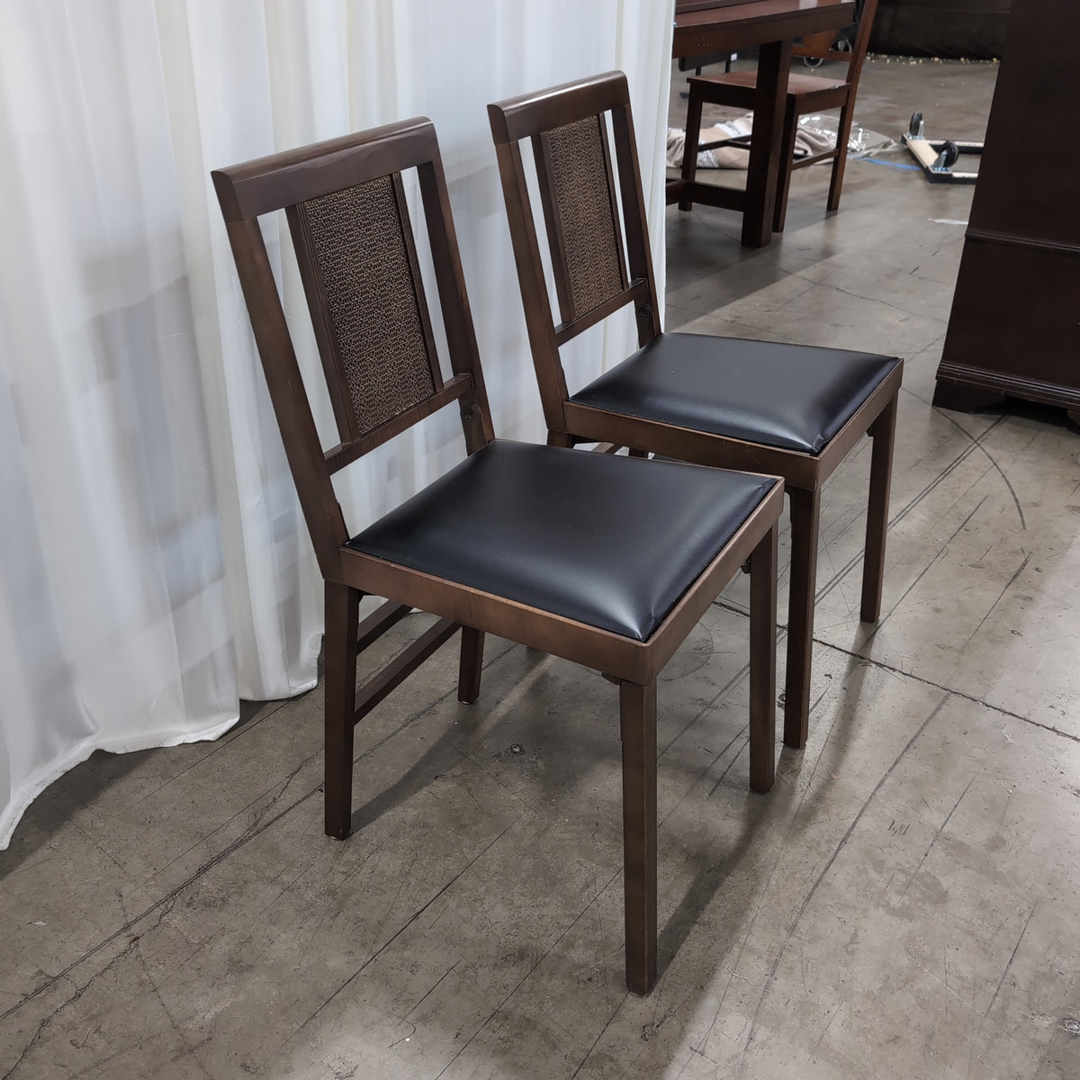 Brown Wood Folding Chair