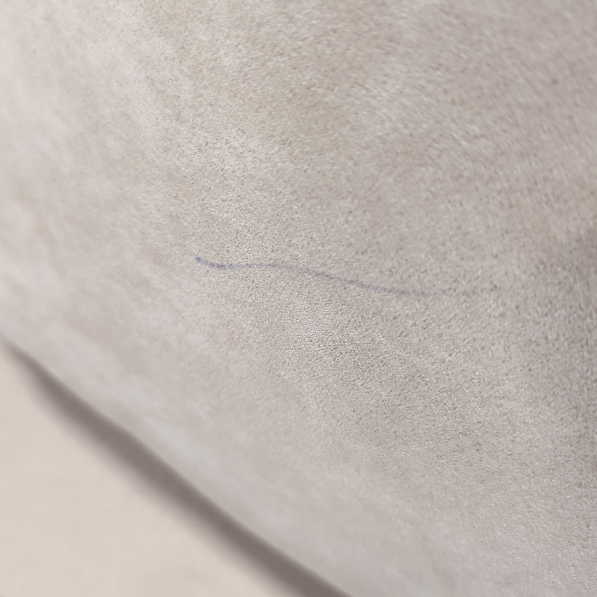 Light Beige Rolled Arm Loveseat in Upholstered Fabric