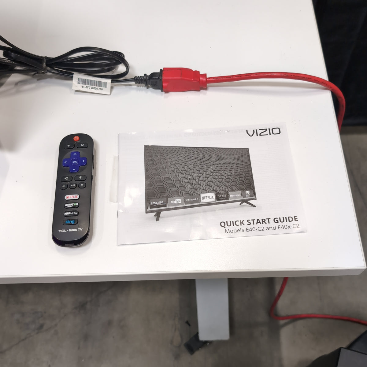 Black VIZIO E40 C2 40-inch TV with Stand