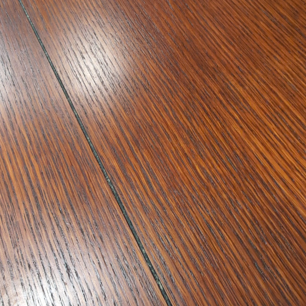 Cherry Tone Wood Coffee Table with Storage Shelf