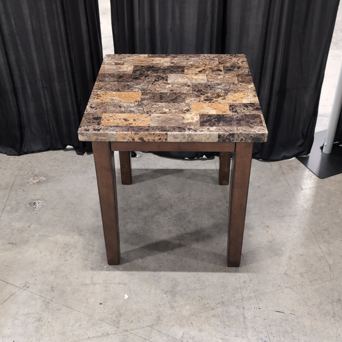 Ashley Furniture Multi-Tone Faux Marble Square End Table