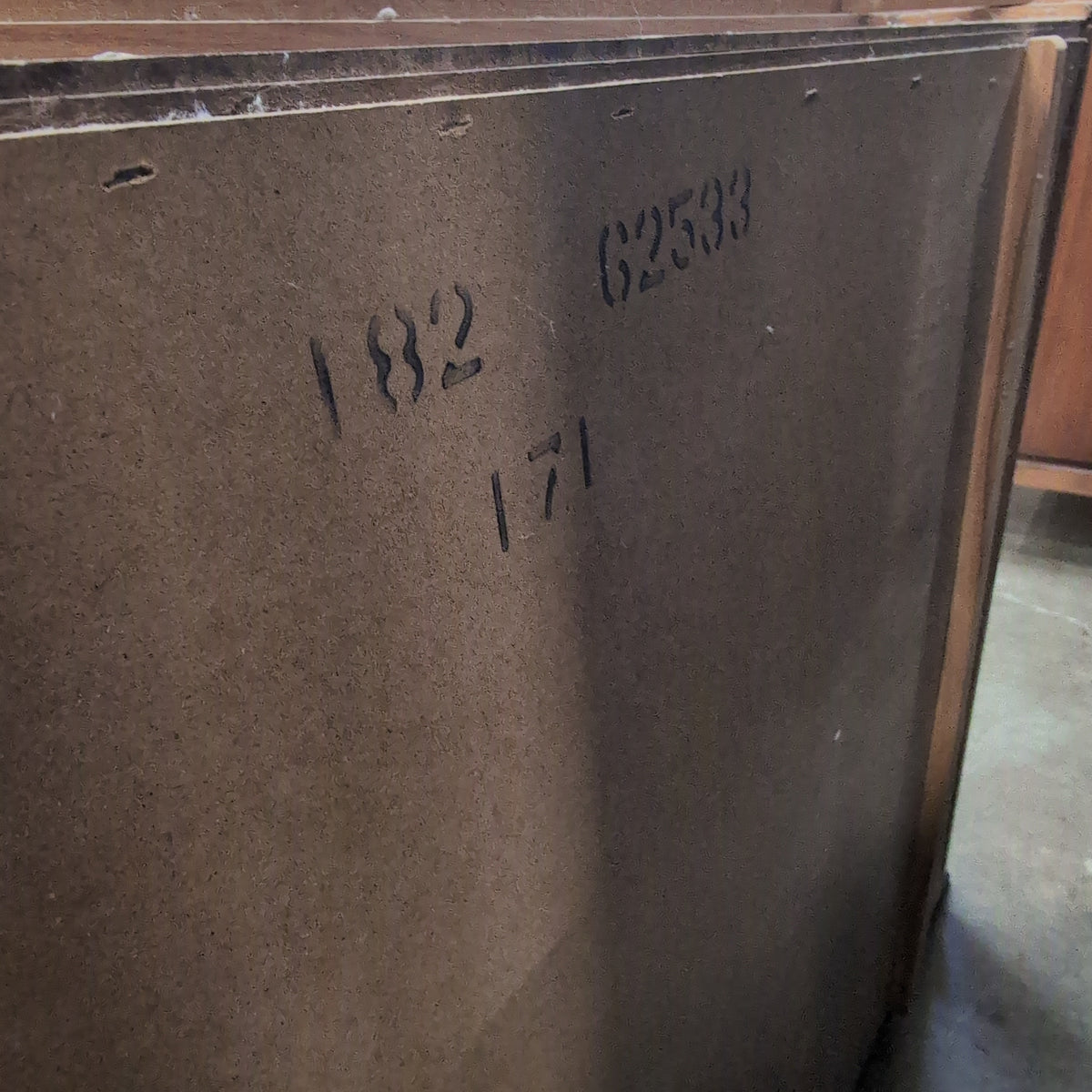 Traditional Dark Wood top half of hutch
