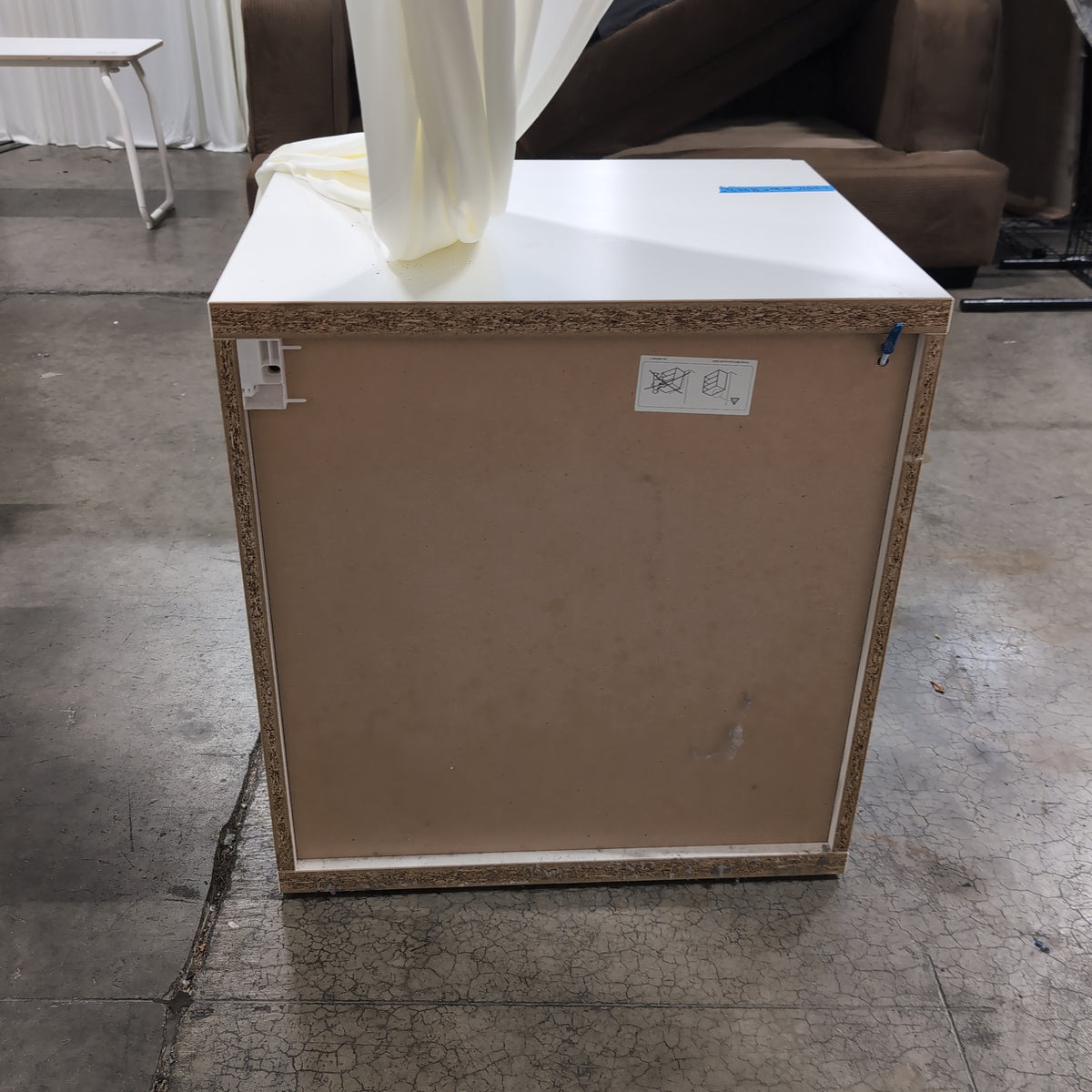 IKEA White Two-Drawer Modular Storage Unit with Recessed Pulls