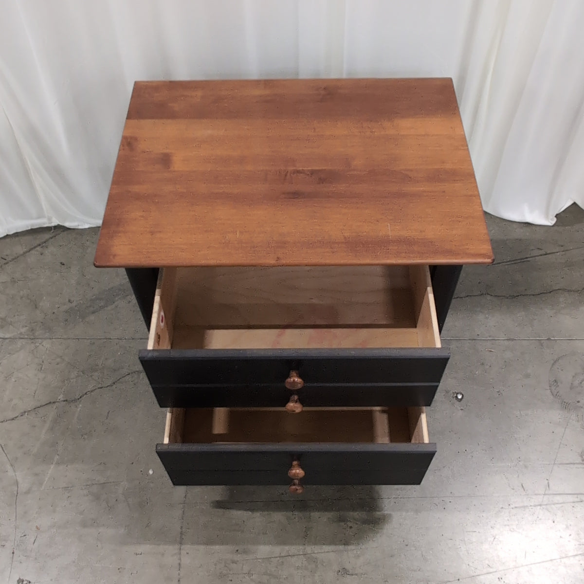 Two-Tone Four-Drawer Wood Nightstand