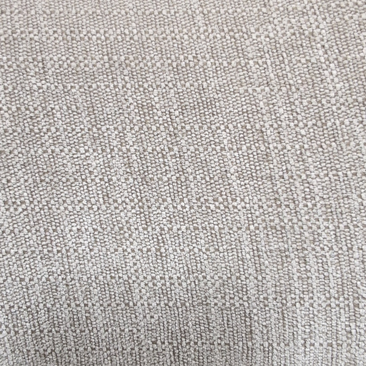 Textured Beige Fabric Loveseat with Nailhead Trim