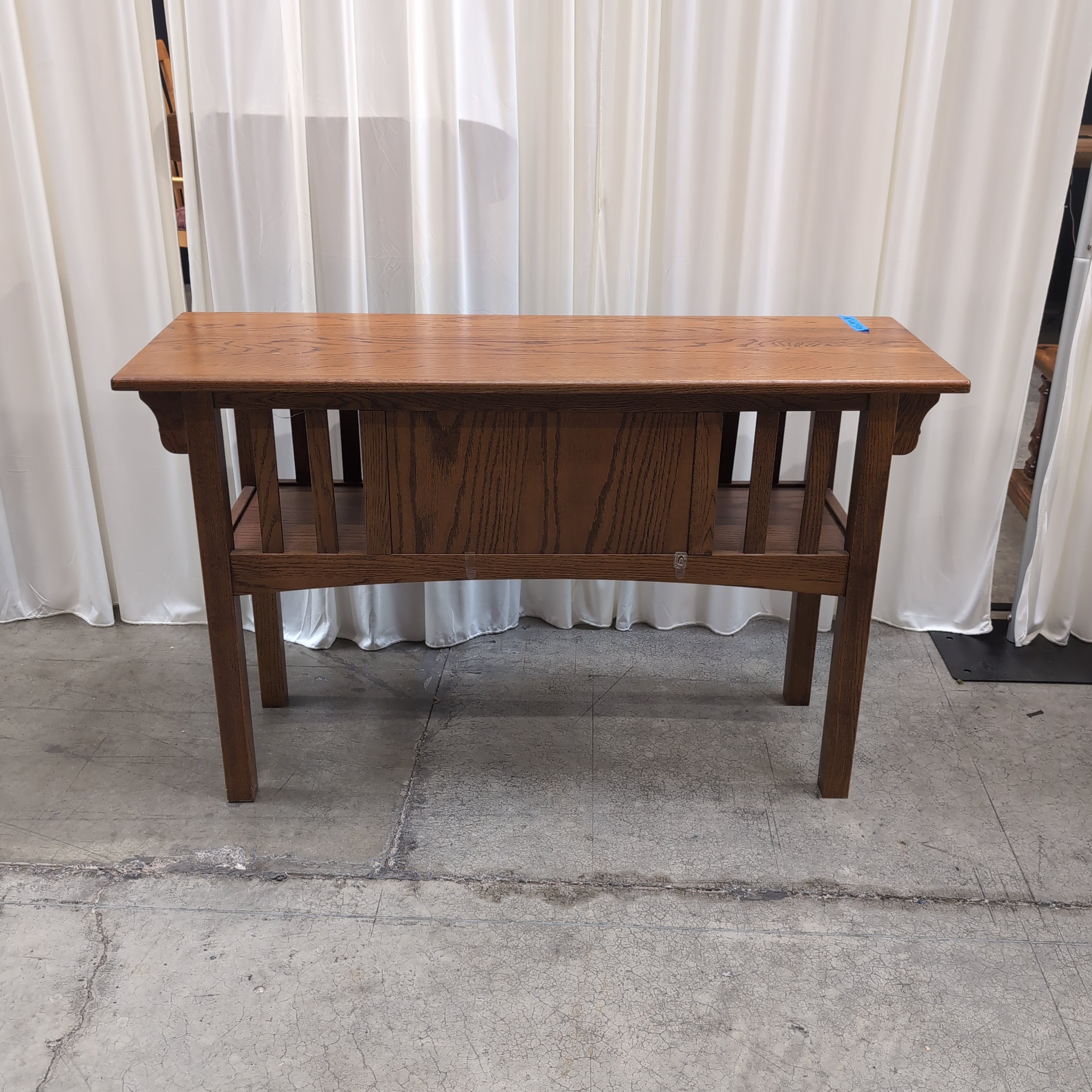 Craftsman Hardwood Two-Drawer Console Table