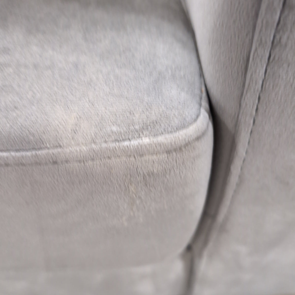Grey Upholstered Tufted Armchair