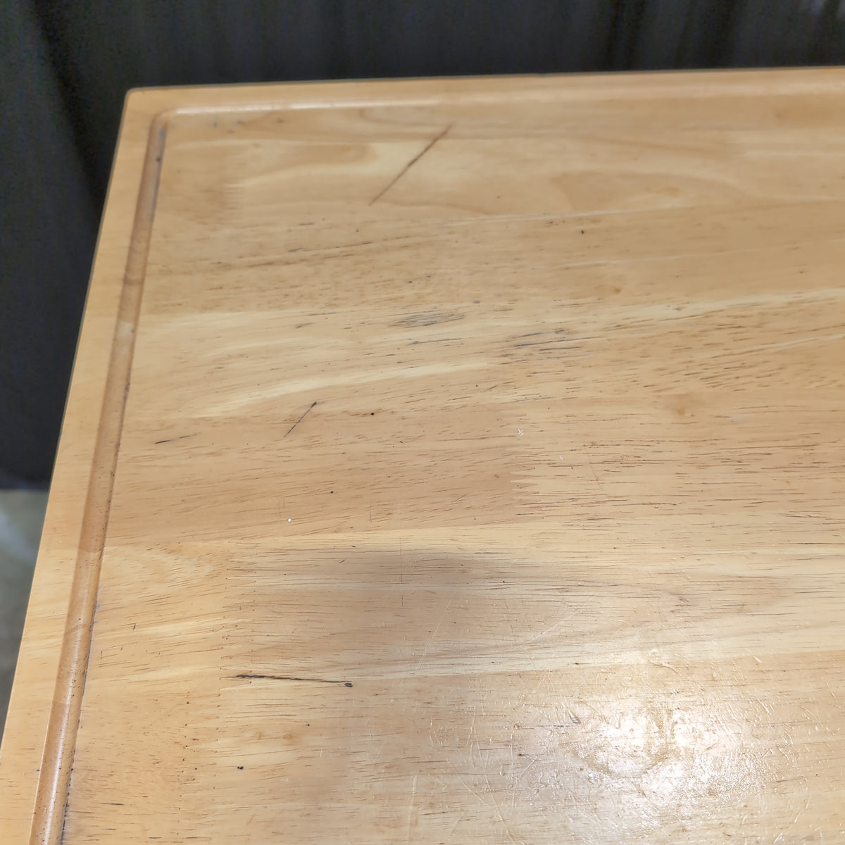 Light Wood Two-Shelf Kitchen Cart with Drawer