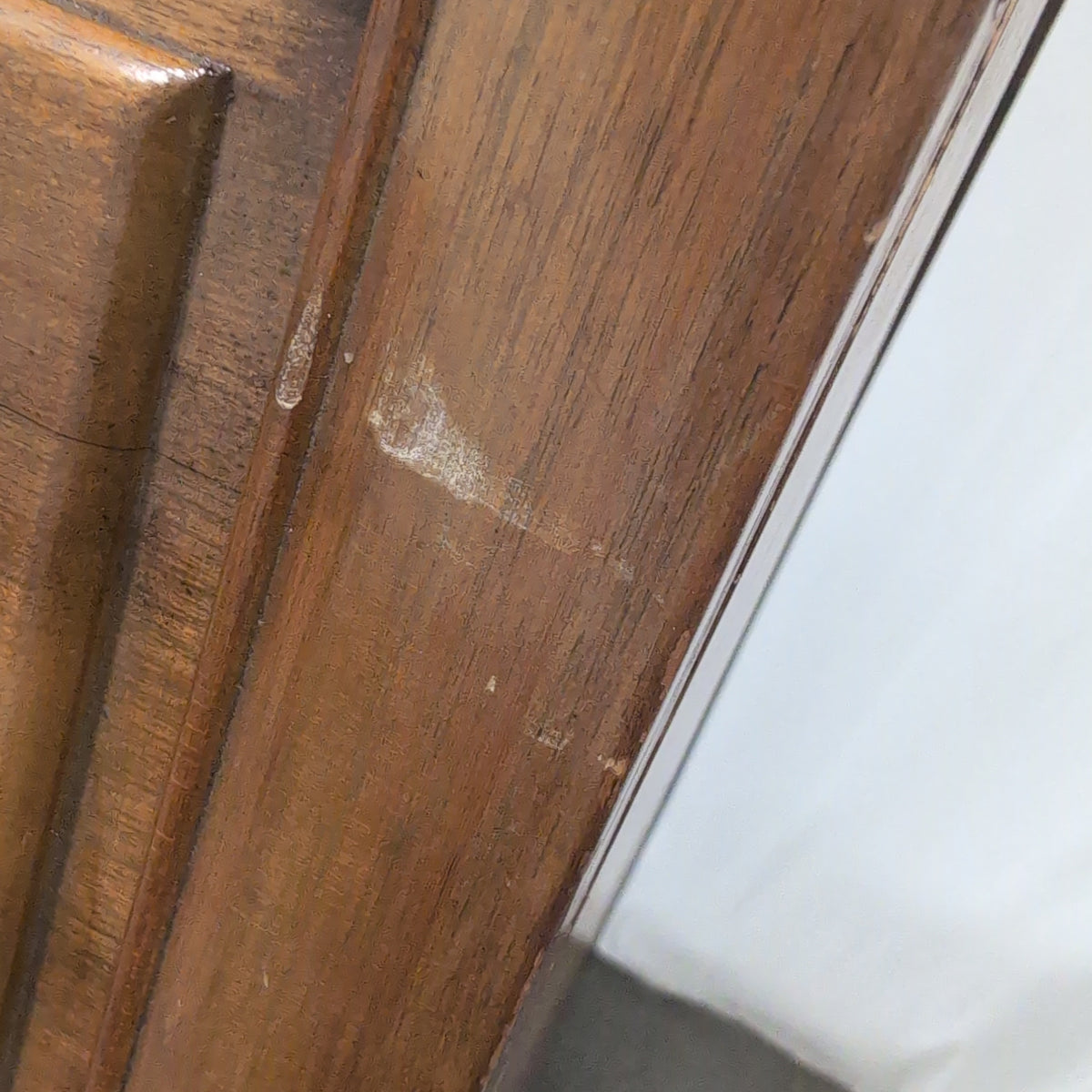 Carved Asian-Inspired Drop-Front Wood Desk