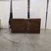 Traditional Brown Wood Dresser with Mirror