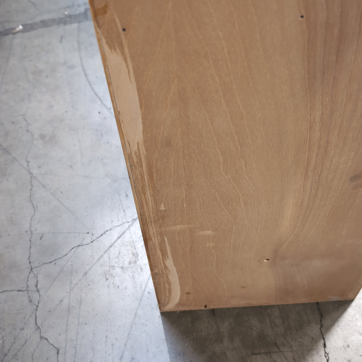 Blonde Wood Two-Compartment Bookcase